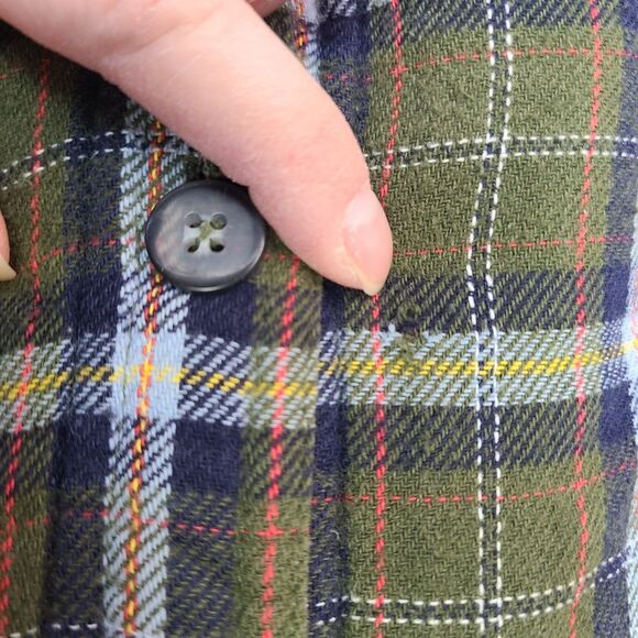 Levis  Sherpa Lined Flannel Shirt Men's L Shacket‎ Jacket Green Plaid Workwear - Picture 3 of 10